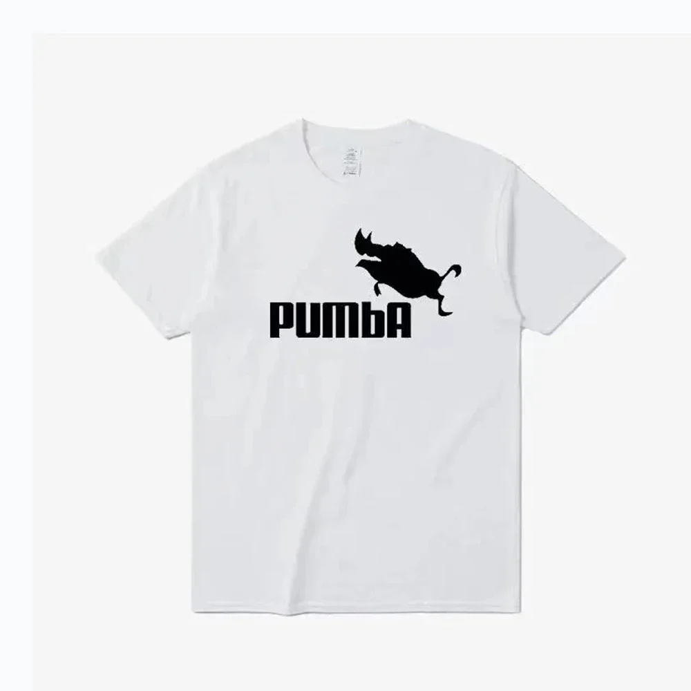Vintage PUMBA Funny Parody Tee, Unisex The Lion King Graphic T-Shirt for Men Women , Harajuku Streetwear Oversized Top