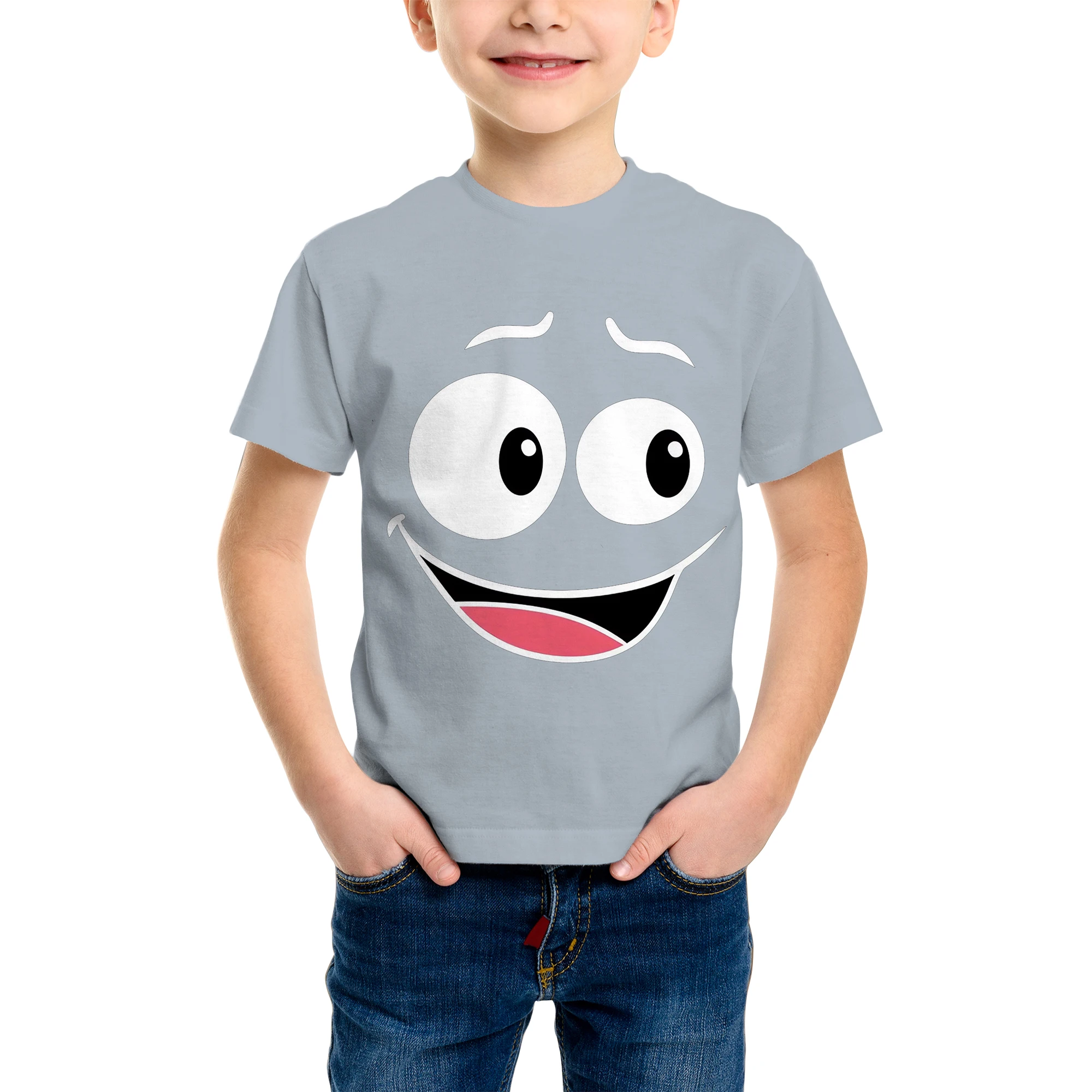 3D Tiger Pattern Printing Fashion T-Shirt Tiger Element Printing Summer New Boy Personalized Cool Tops Kids Funny T Shirt