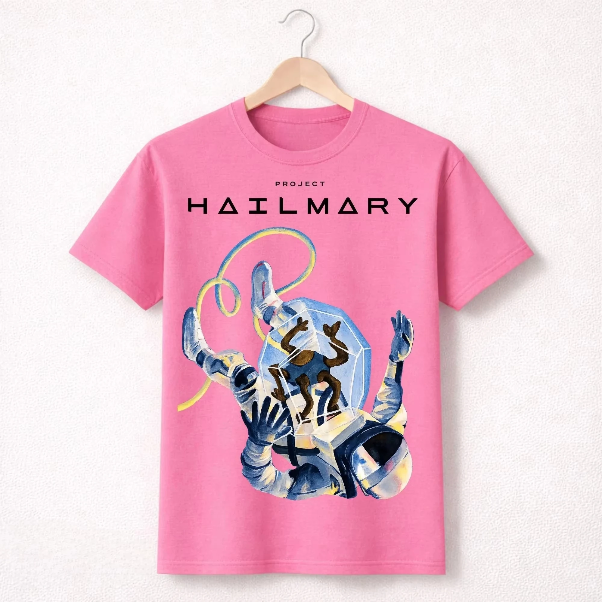 Movie Project Hail Mary Ryland Grace & Rocky Graphic 100%Cotton Unisex Shirt 2026 Summer New Fashion Y2k Short Sleeve Tshirt