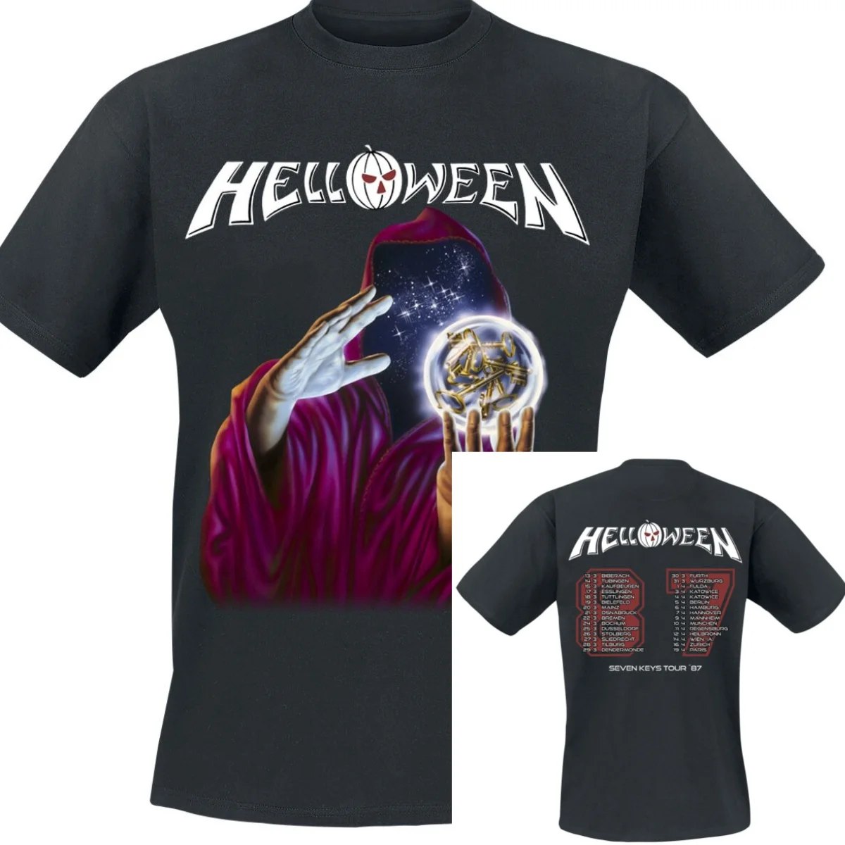 Dr. Stein Helloween T-Shirt Men Women Vintage Metal Rock Band Graphic Tee 100% Cotton Summer Streetwear Top