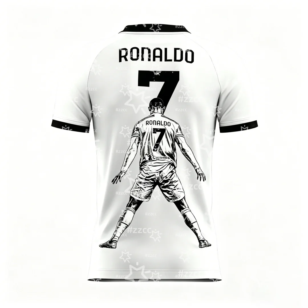 2026 Ronaldo fan gift No.7 Football jersey match training set Summer Sports Men's T-Shirt Children's Clothing Tee Y2k Woman 