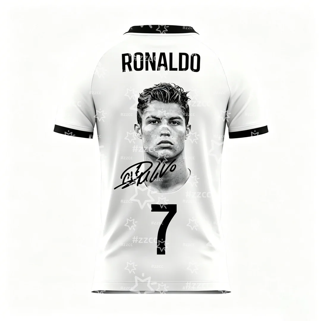2026 Ronaldo fan gift No.7 Football jersey match training set Summer Sports Men's T-Shirt Children's Clothing Tee Y2k Woman 