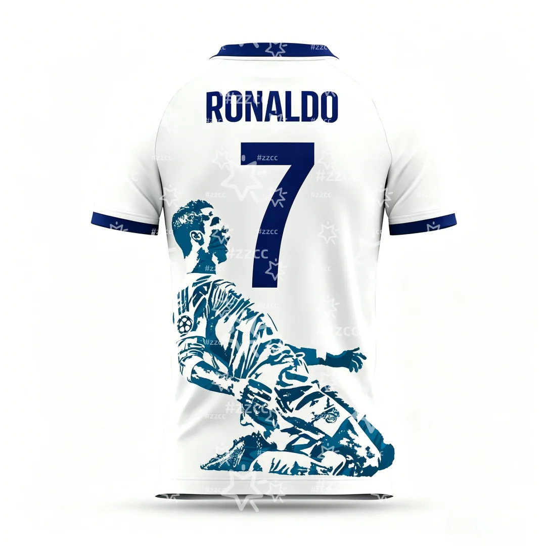 2026 Ronaldo fan gift No.7 Football jersey match training set Summer Sports Men's T-Shirt Children's Clothing Tee Y2k Woman 