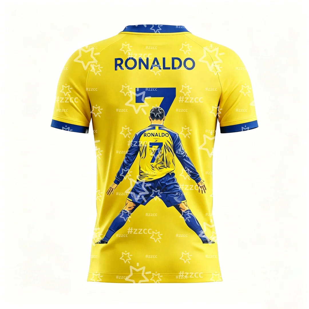 2026 Ronaldo fan gift No.7 Football jersey match training set Summer Sports Men's T-Shirt Children's Clothing Tee Y2k Woman 