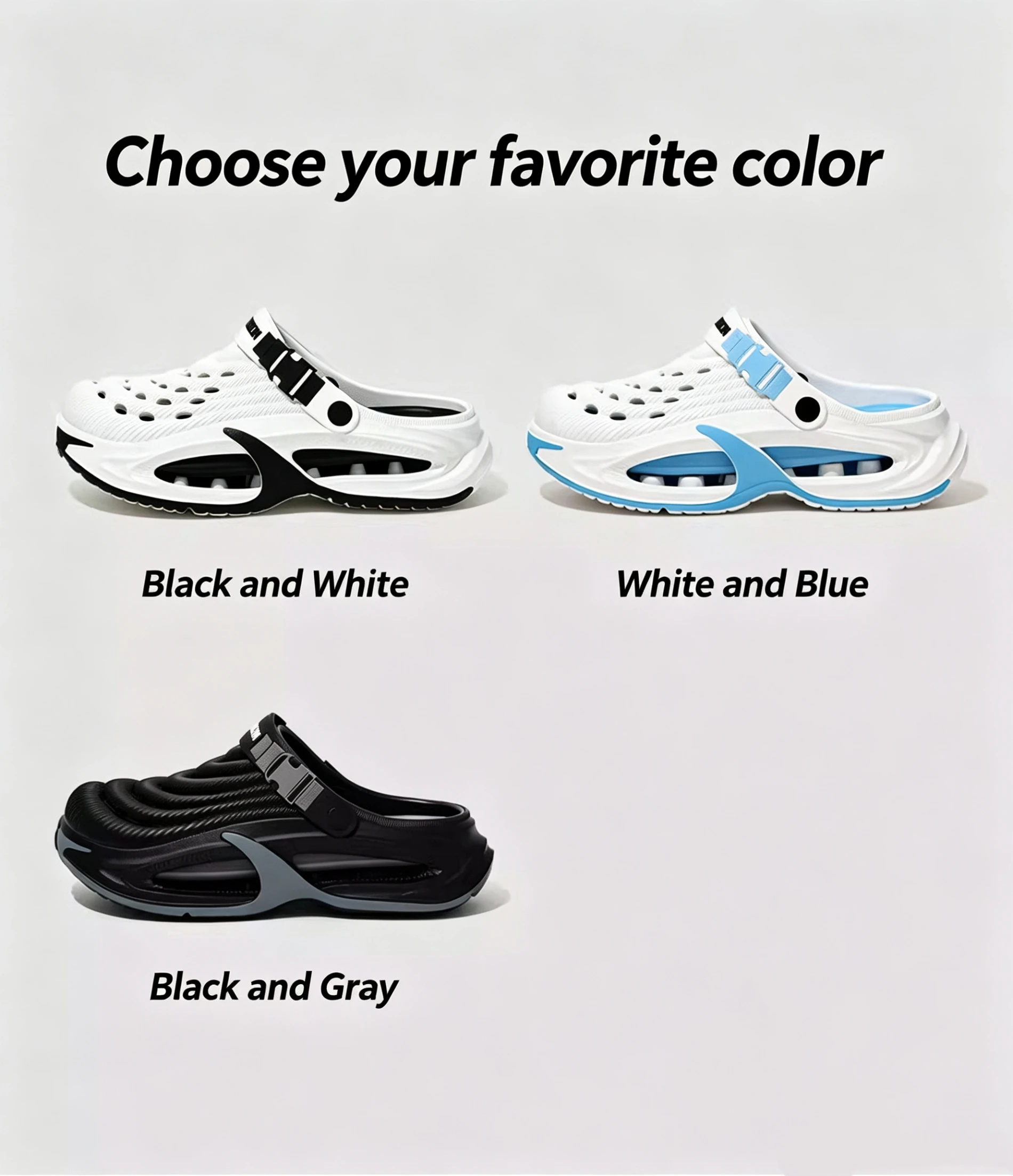 Men's Summer Outdoor Sports Toe-Toe Slippers, Thick-Soled Sandals for Wading in the Water and Beach
