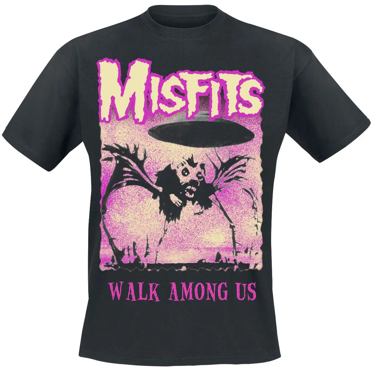 Splat Art Glow in The Dark Misfits T-Shirt Men Women Metal Rock Band Graphic Tee 100% Cotton Summer Streetwear Top