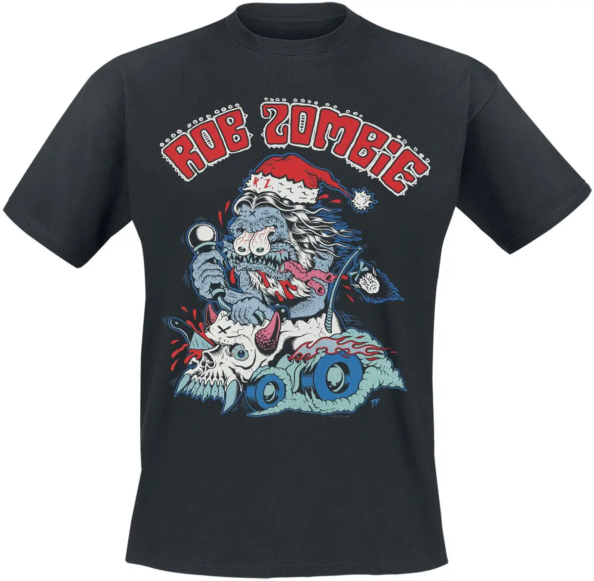 Glow in The Dark Rob Zombie T-Shirt Men Women Metal Rock Band Graphic Tee 100% Cotton Summer Streetwear Top