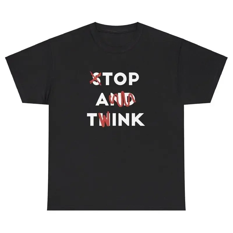 Top A Twink Funny T-shirt Inappropriate Adult Humor Jokes Gen Z T-shirt Graphic T Shirts Women Clothing Fashion Harajuku Y2K Top
