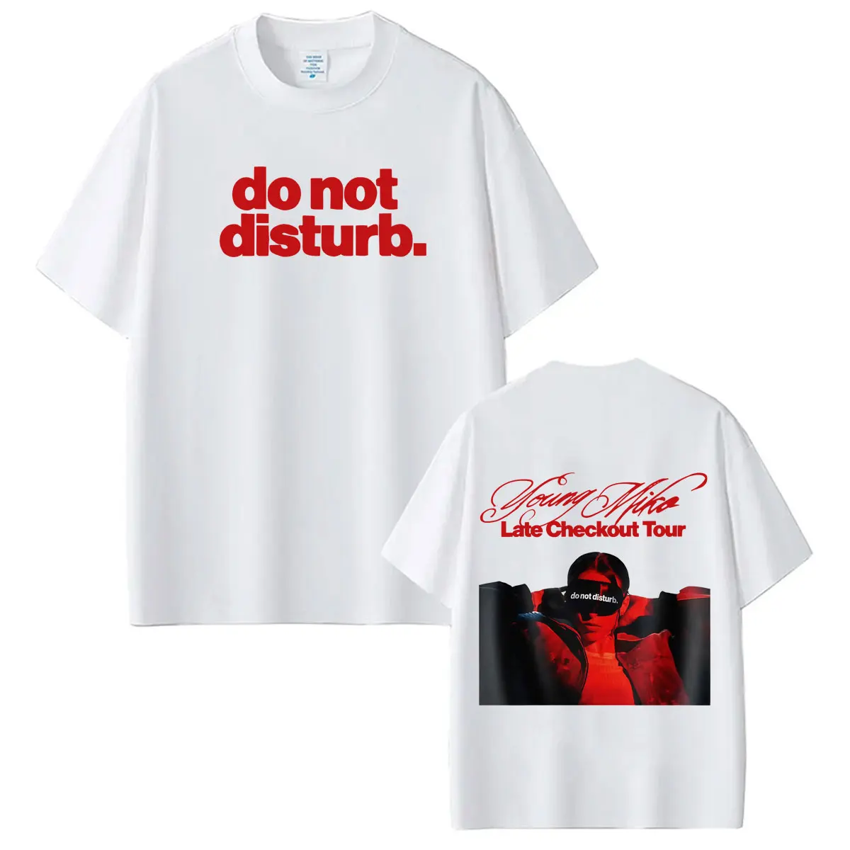 Young Miko Late Checkout Tour 2026 Print Tshirt Men Women Hip-hop T-shirts Short-sleeved Loose Casual Cotton Streetwear T-shirts