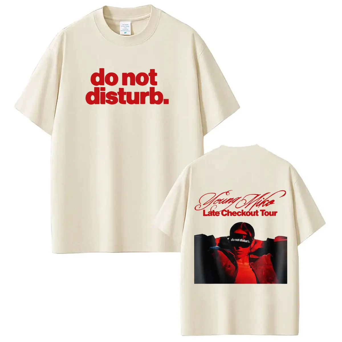 Young Miko Late Checkout Tour 2026 Print Tshirt Men Women Hip-hop T-shirts Short-sleeved Loose Casual Cotton Streetwear T-shirts