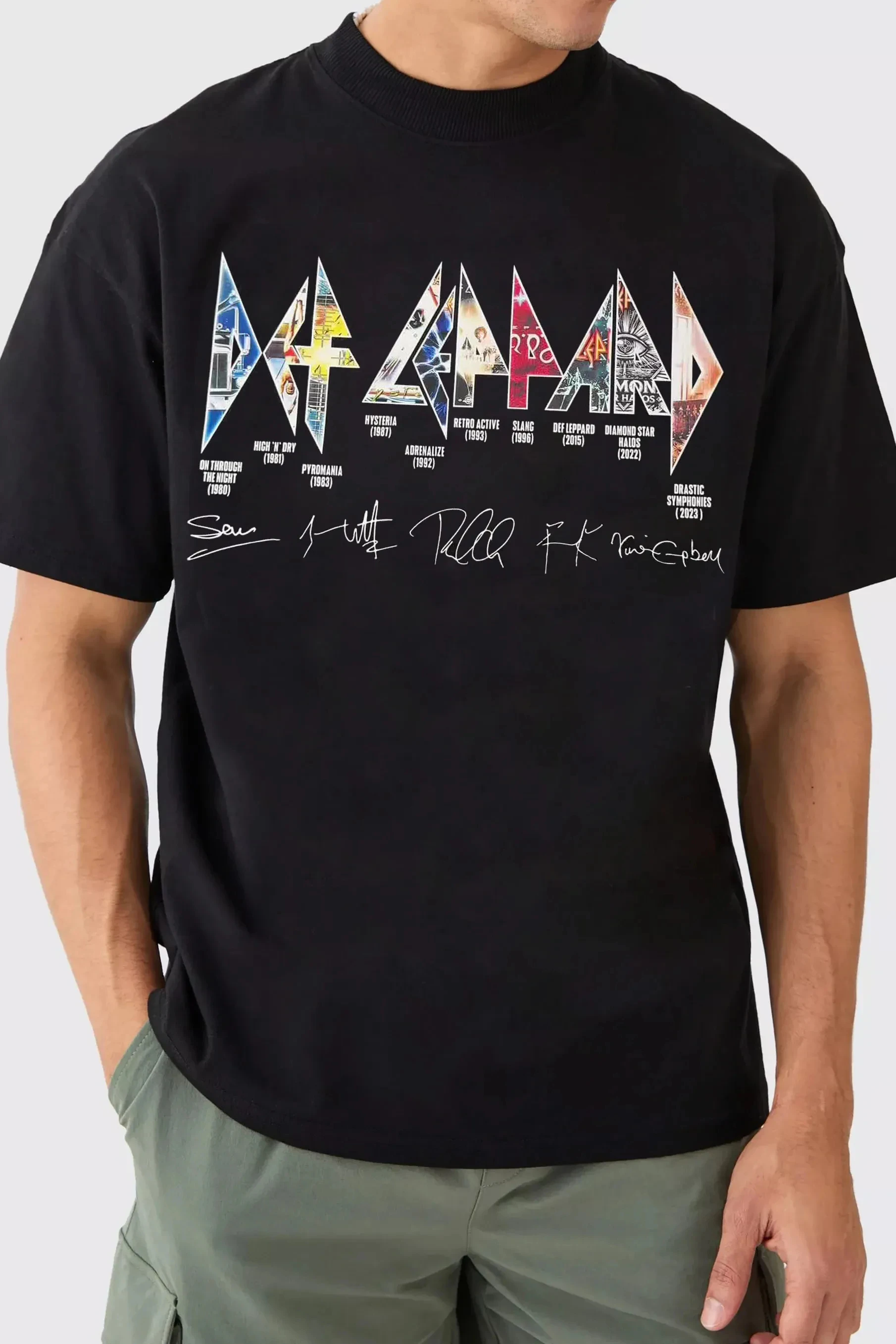 Def Leppard Band TShirt Mens Womens Cotton Tees Summer Casual Short Sleeve Round Neck Clothing Loose Trend Unisex Tee