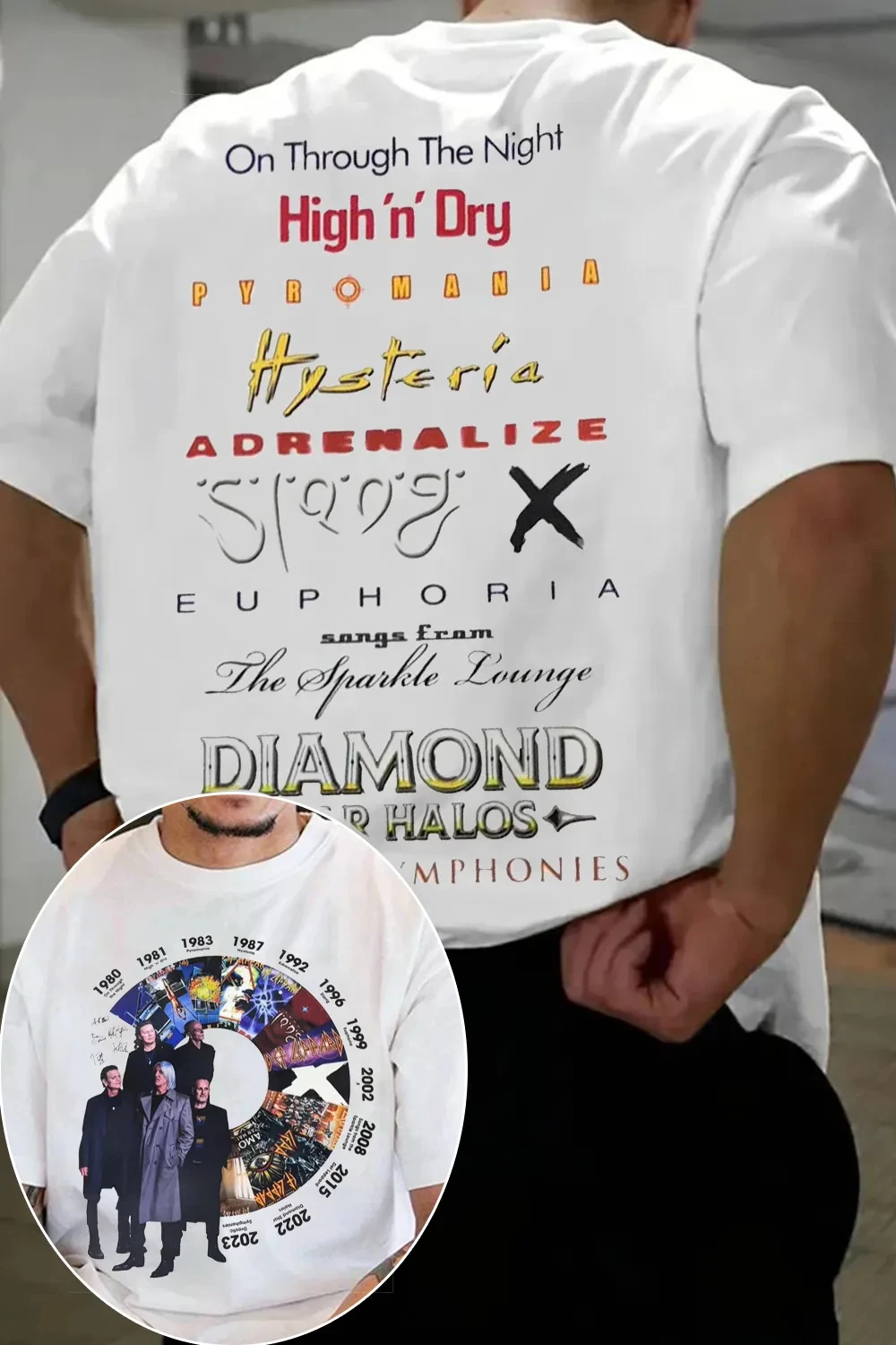Def Leppard Band TShirt Mens Womens Cotton Tees Summer Casual Short Sleeve Round Neck Clothing Loose Trend Unisex Tee