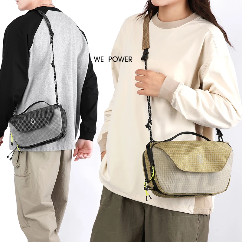 Fashion Waterproof Crossbody Bags Reflective Design Unisex Chest Bags Travel Storage Shoulder Bags Handbags Man's Messenger Bag