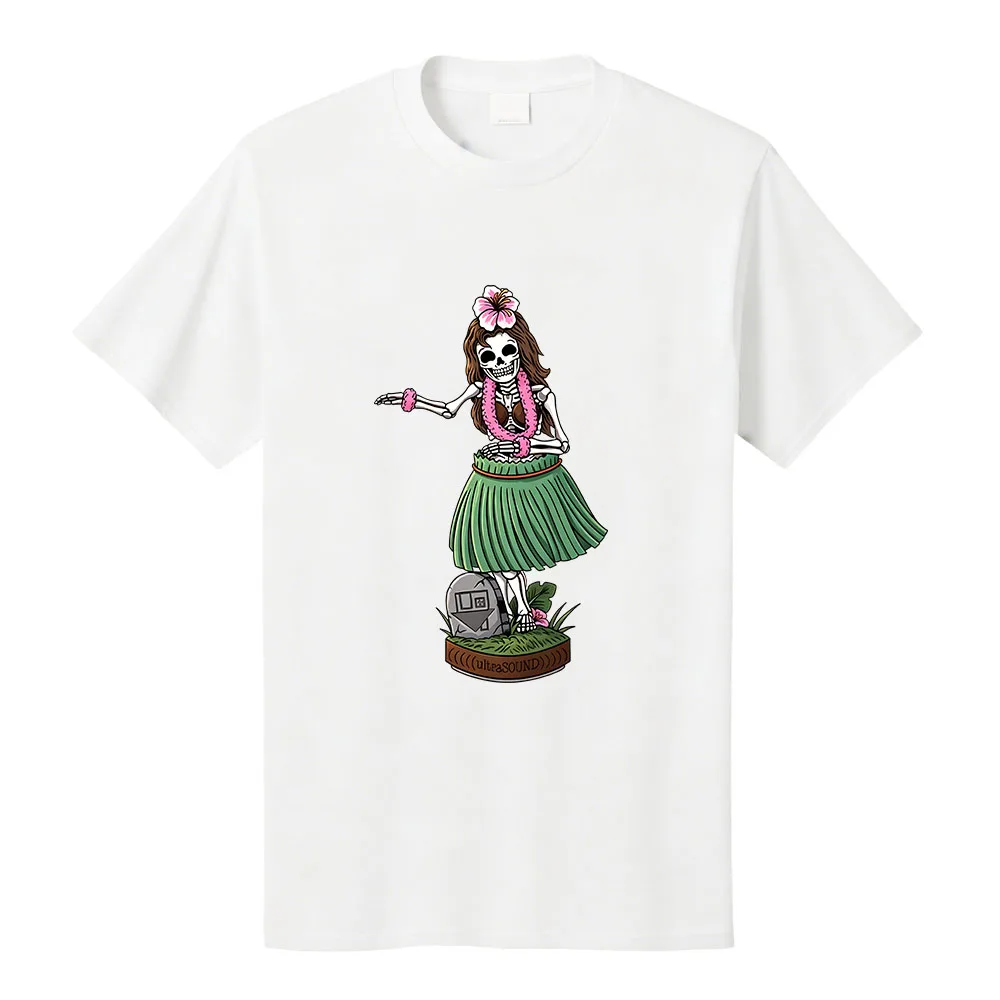 Hula Girl Graphic T-shirt The Neighborhood Band NBHD Design Tshirts Short Sleeve Cotton Summer Unisex Streetwear Women Tee Merch