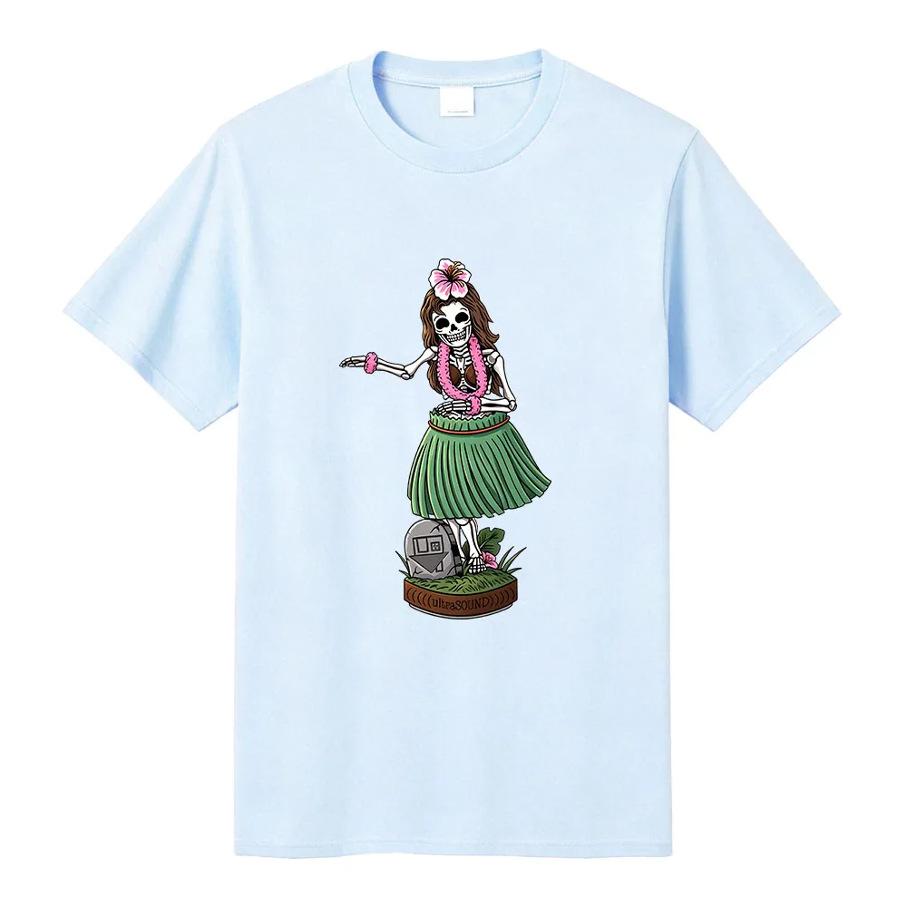 Hula Girl Graphic T-shirt The Neighborhood Band NBHD Design Tshirts Short Sleeve Cotton Summer Unisex Streetwear Women Tee Merch