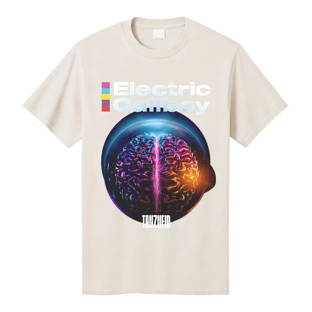 Tanzneid Album Cover Shirt ELECTRIC CALLBOY Band Design T-shirt Unisex Streetwear Cotton Loose Women Men Tshirts Graphic Merch