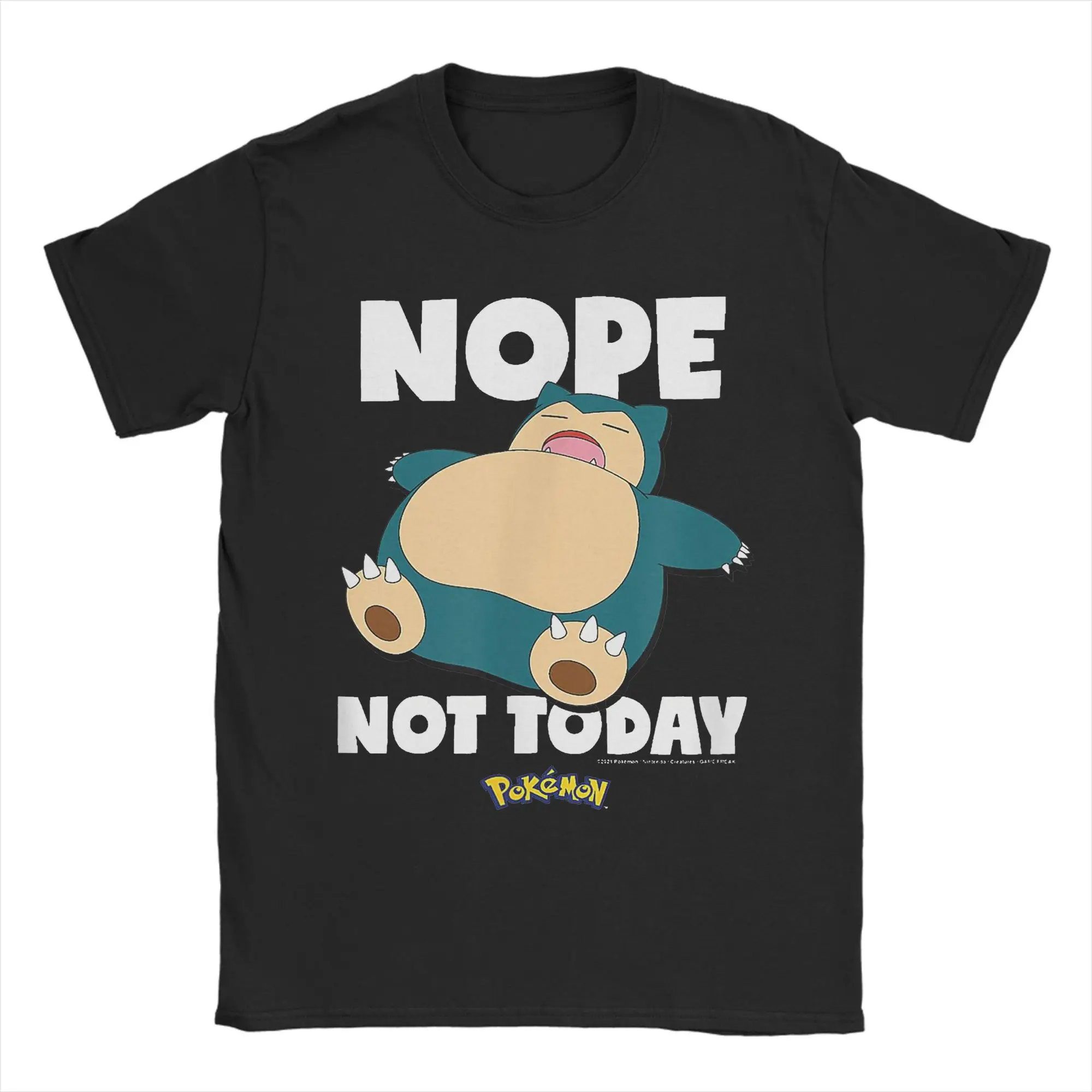 Pokemon Anime Slowpoke Taking It Slow Printed T-shirt Summer Men's and Women's Trendy Loose Casual Y2K Short Sleeve 2026 New