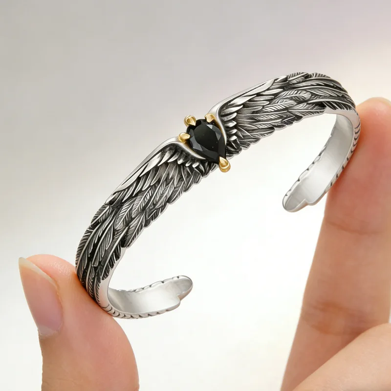 New Arrival Retro Eagle's Claw Design 925 Sterling Silver Female Bangle Jewelry Women Party Gifts 2026