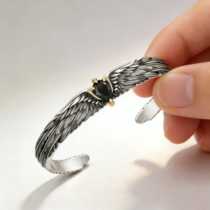 New Arrival Retro Eagle's Claw Design 925 Sterling Silver Female Bangle Jewelry Women Party Gifts 2026