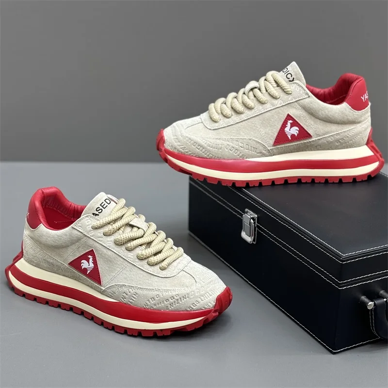 Men's Versatile Lightweight Sporty Casual Shoes Breathable Comfortable Rubber Sole Running Shoes High Elasticity Fall Season