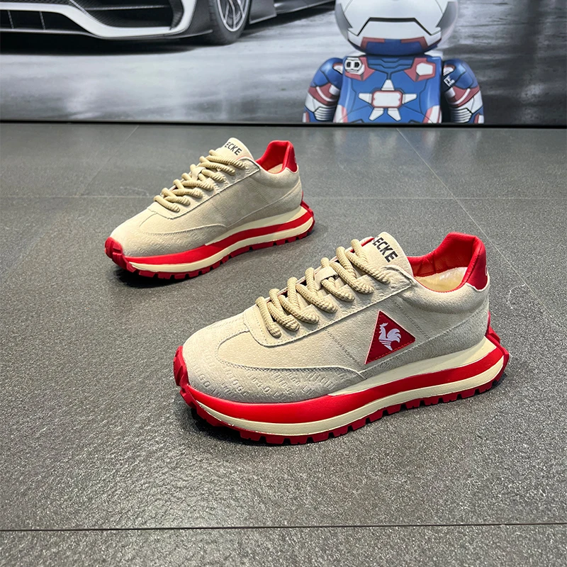 Men's Versatile Lightweight Sporty Casual Shoes Breathable Comfortable Rubber Sole Running Shoes High Elasticity Fall Season