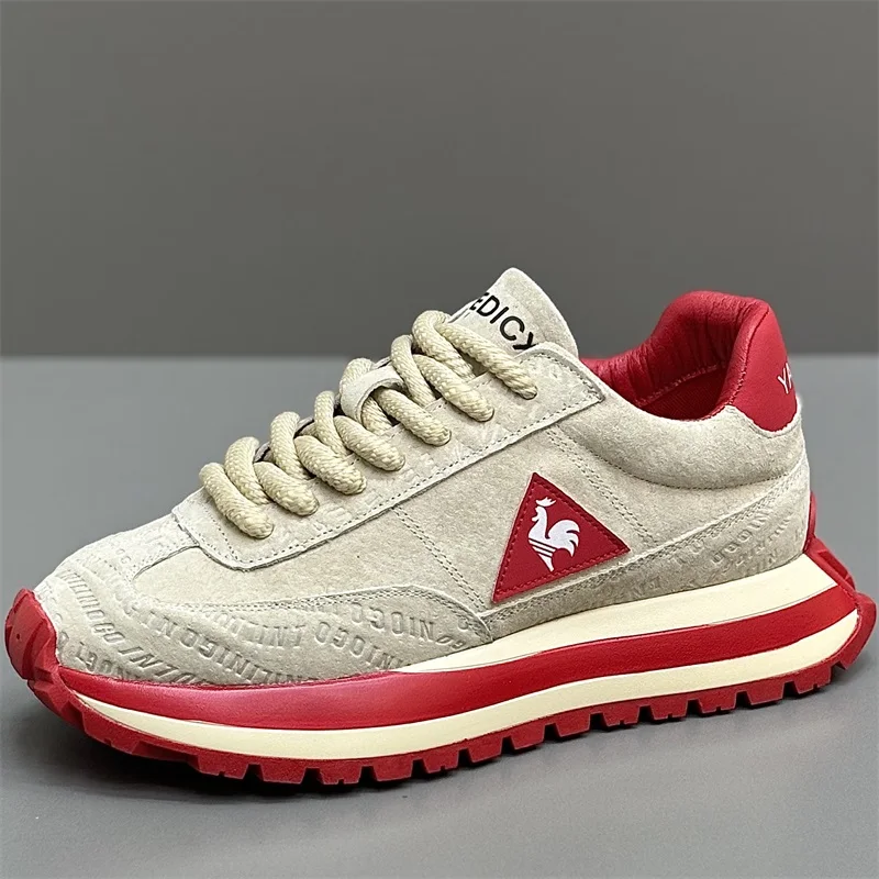 Men's Versatile Lightweight Sporty Casual Shoes Breathable Comfortable Rubber Sole Running Shoes High Elasticity Fall Season