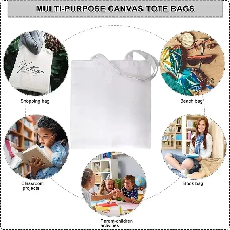 Nurse Themed Print Canvas Tote Bag, Reusable Daily Shoulder Bag, Perfect Gift for Nurses & Healthcare Workers Everyday Use