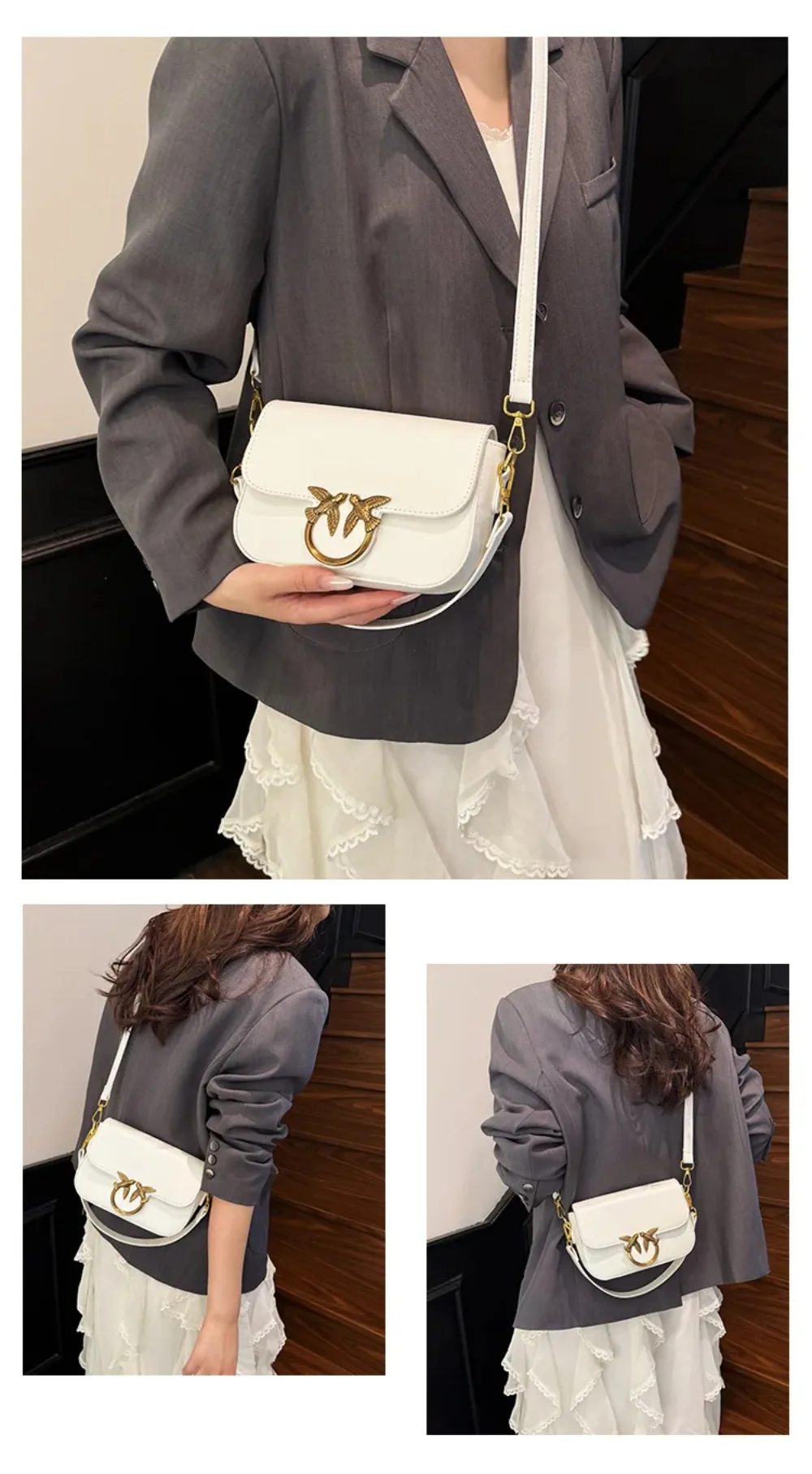 Fashion Design Women's Crossbody Shoulder Bag with Compact Small Square Design, Suitable for Daily Office and Leisure Activities