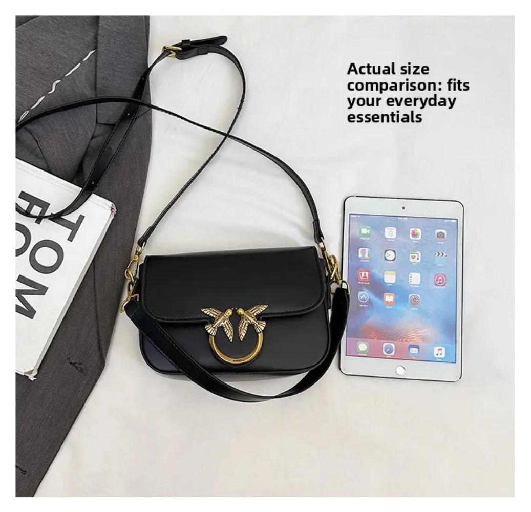 Fashion Design Women's Crossbody Shoulder Bag with Compact Small Square Design, Suitable for Daily Office and Leisure Activities