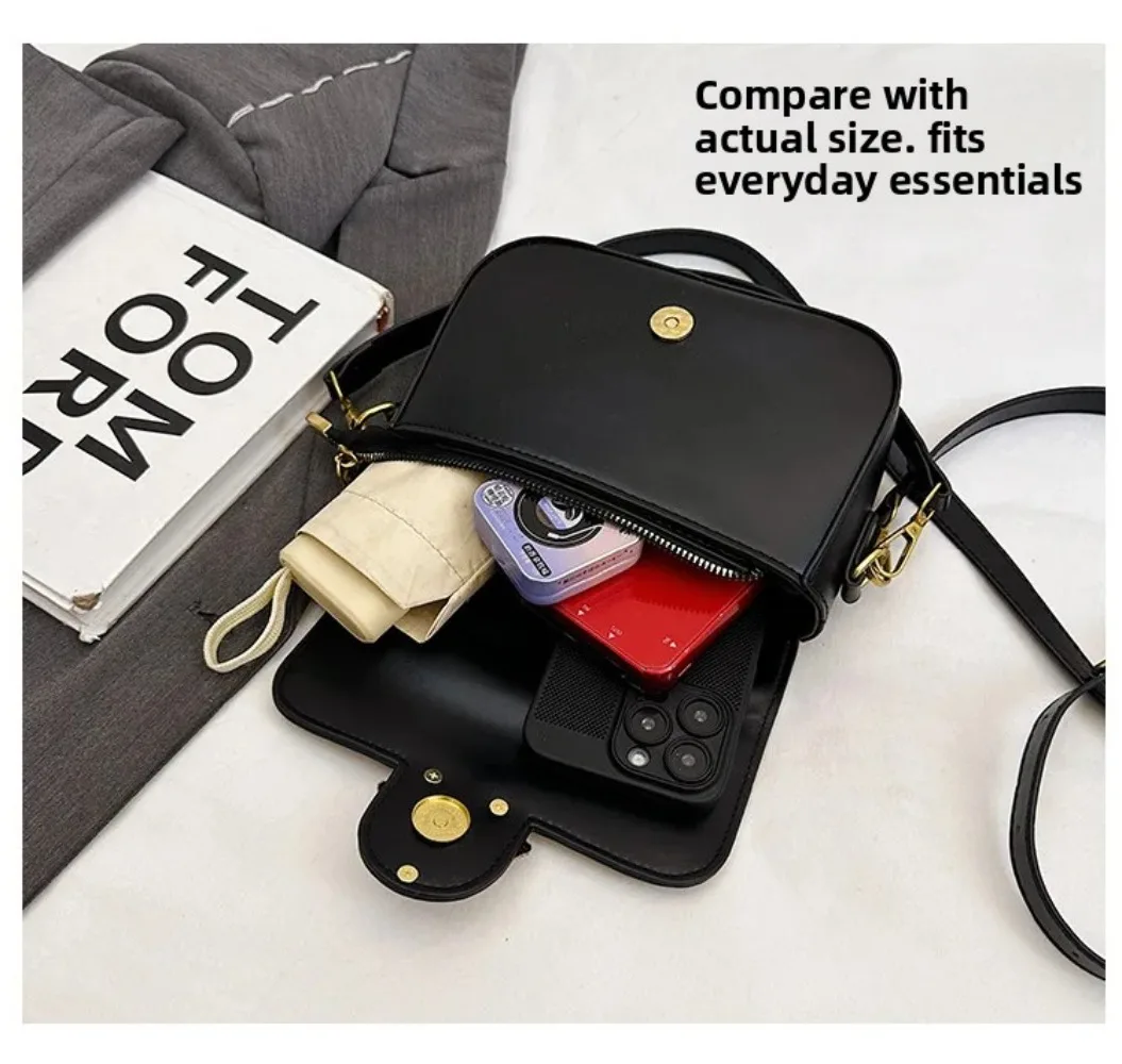 Fashion Design Women's Crossbody Shoulder Bag with Compact Small Square Design, Suitable for Daily Office and Leisure Activities