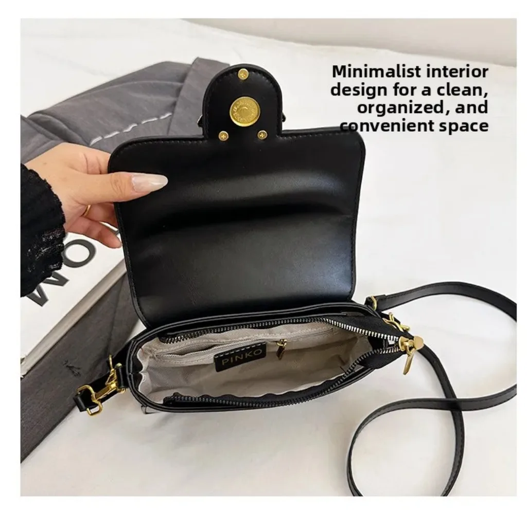 Fashion Design Women's Crossbody Shoulder Bag with Compact Small Square Design, Suitable for Daily Office and Leisure Activities