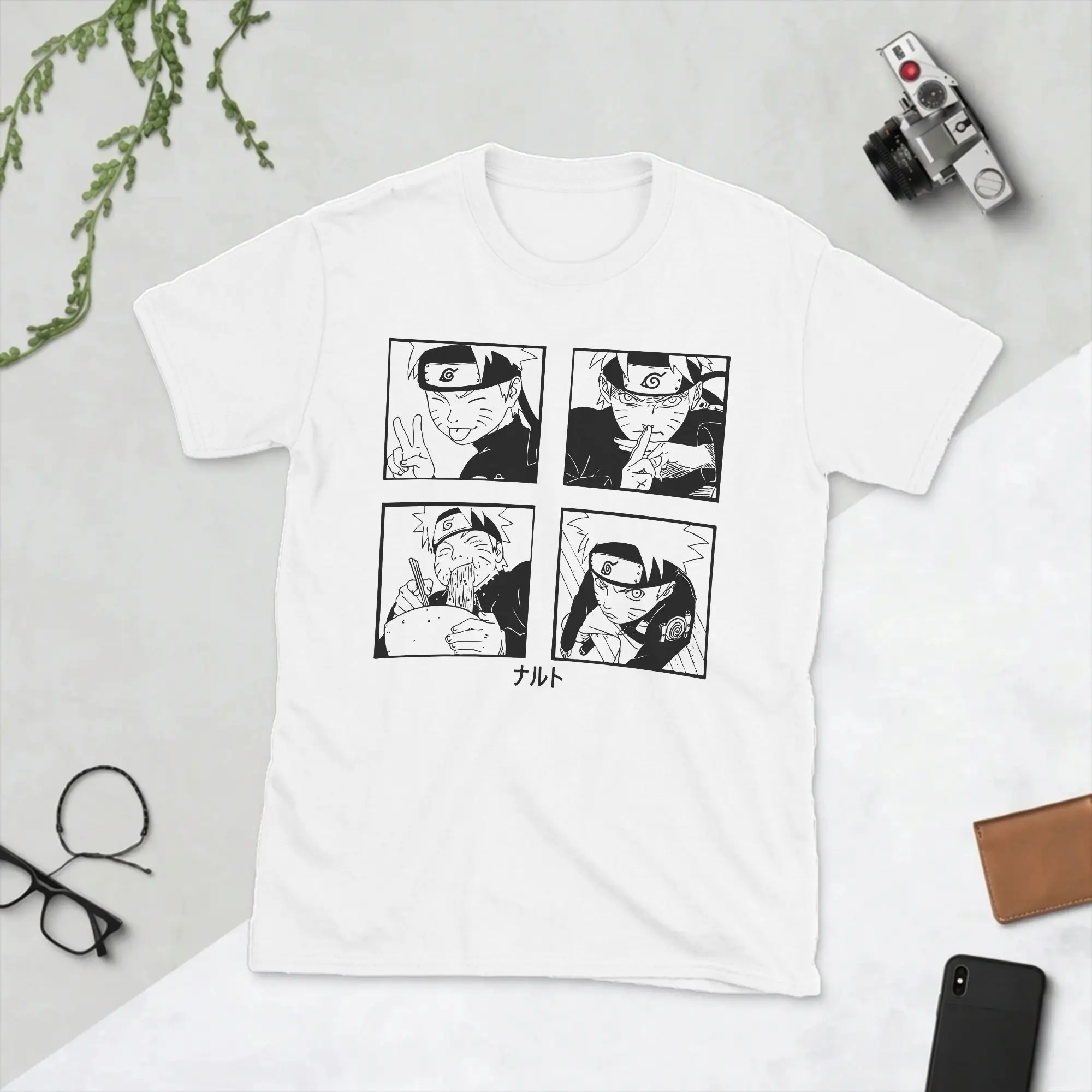 Team Naruto T-Shirts Men Creative 100% Cotton Tee Shirt Crewneck Short Sleeve T Shirt Birthday Present Tops