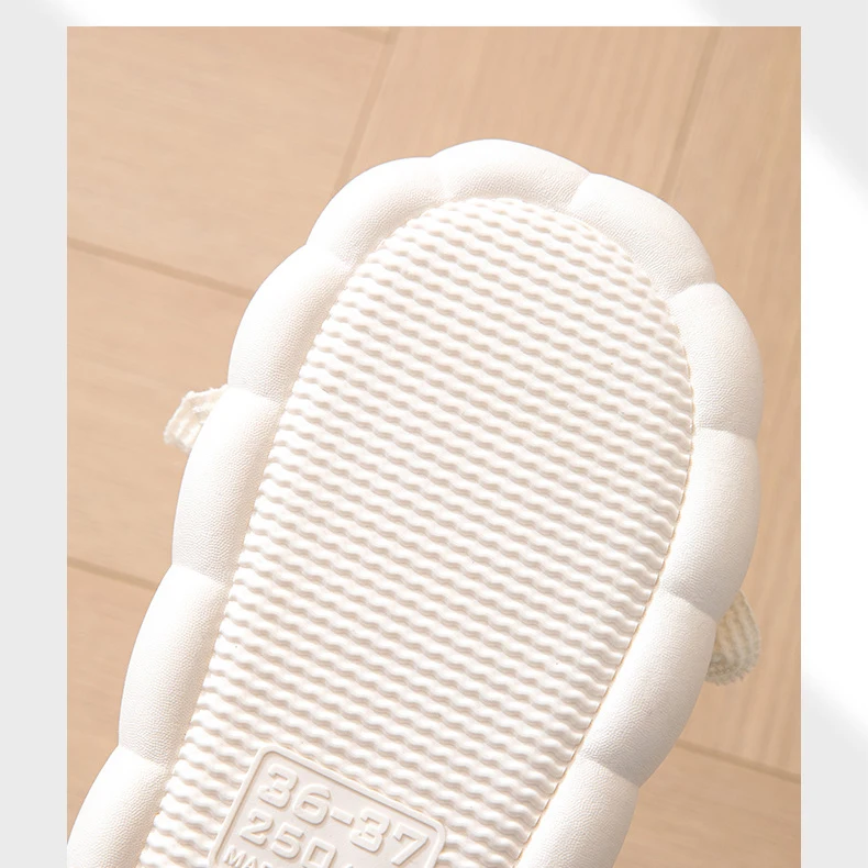 Linen Women Slippers Home Spring Summer Rabbit Designer Shoes Girls Cute Cartoon Indoor Slides Soft Cloud Sole Non-Slip Unisex