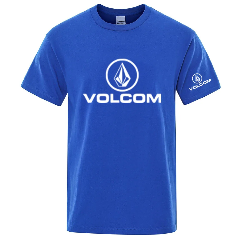 VOLCOM 2026 New Men's Quick Dry Ordinary Designer Thin Short Sleeve Sport T Shirt Fitness Breathable Versatile Tops