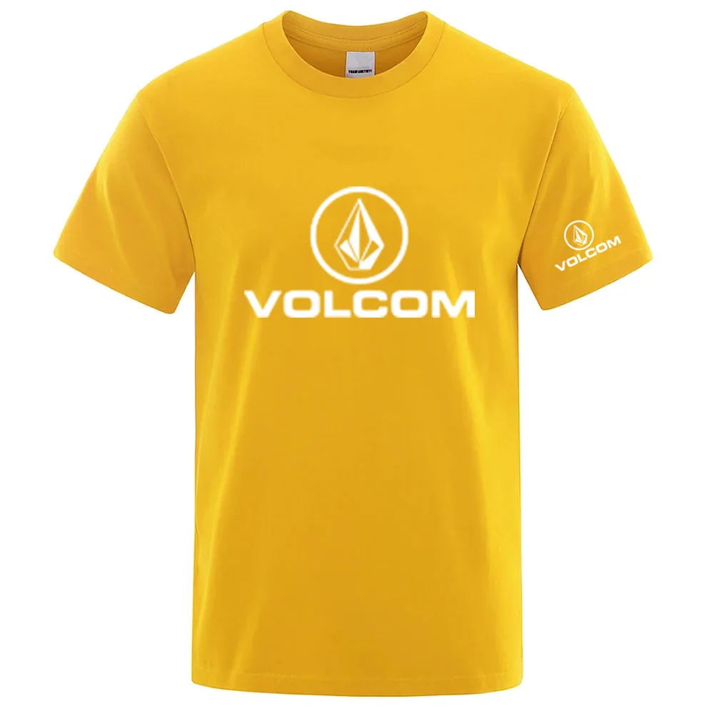 VOLCOM 2026 New Men's Quick Dry Ordinary Designer Thin Short Sleeve Sport T Shirt Fitness Breathable Versatile Tops