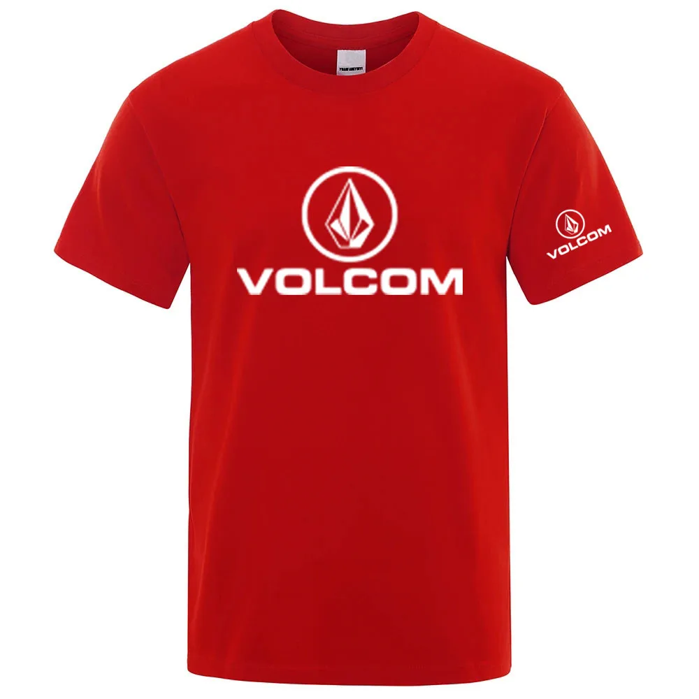 VOLCOM 2026 New Men's Quick Dry Ordinary Designer Thin Short Sleeve Sport T Shirt Fitness Breathable Versatile Tops