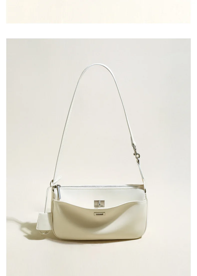 Paris Classic Tote Bag For Women Luxury Brand Split Leather Metal Buckle Underarm Bags Ladies Casual Street Style Shoulder Bag