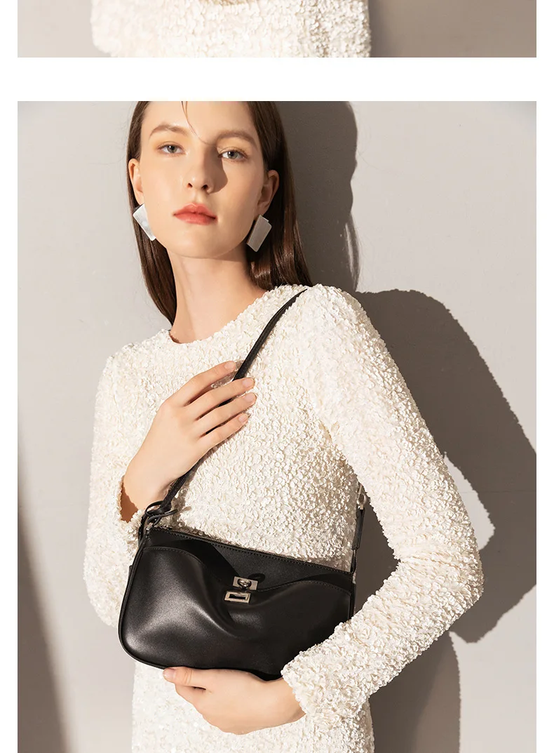 Paris Classic Tote Bag For Women Luxury Brand Split Leather Metal Buckle Underarm Bags Ladies Casual Street Style Shoulder Bag