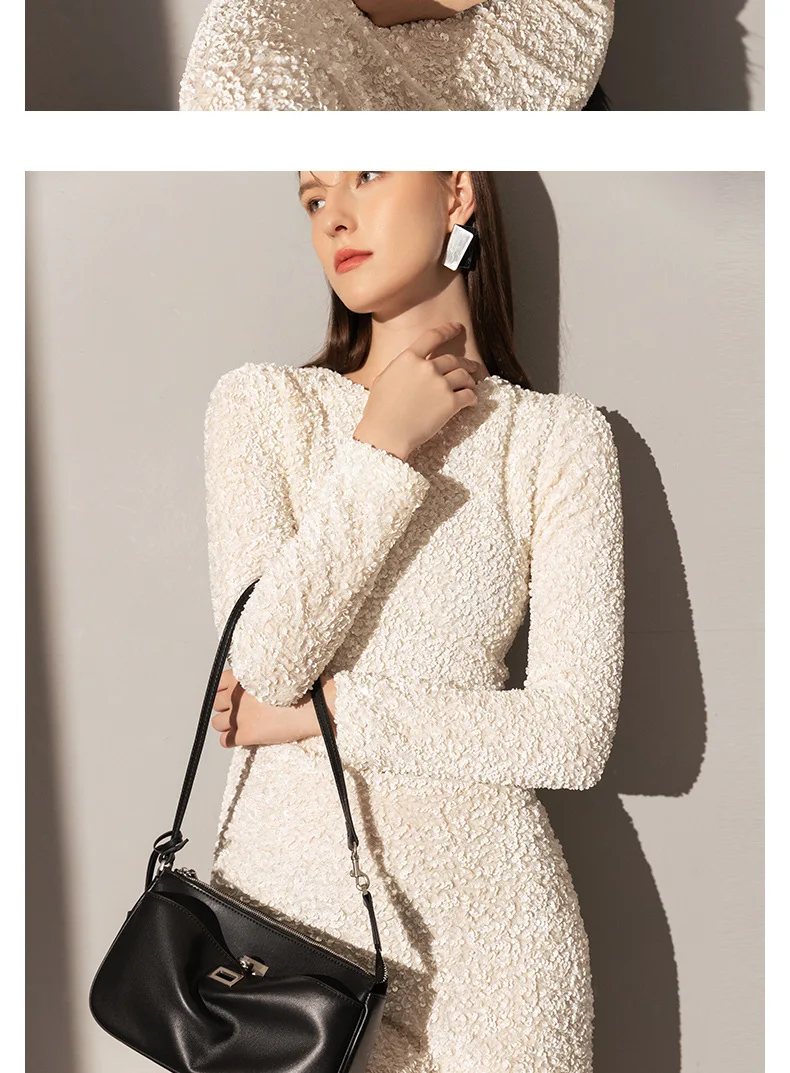 Paris Classic Tote Bag For Women Luxury Brand Split Leather Metal Buckle Underarm Bags Ladies Casual Street Style Shoulder Bag