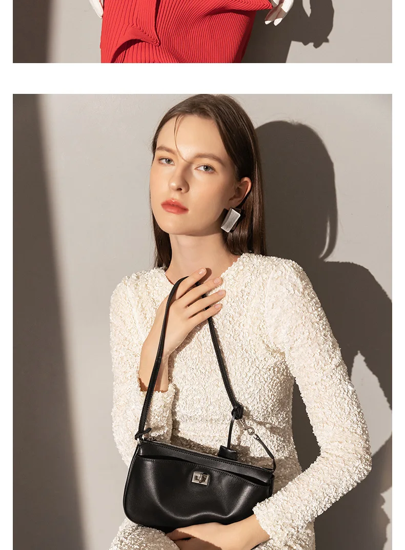 Paris Classic Tote Bag For Women Luxury Brand Split Leather Metal Buckle Underarm Bags Ladies Casual Street Style Shoulder Bag