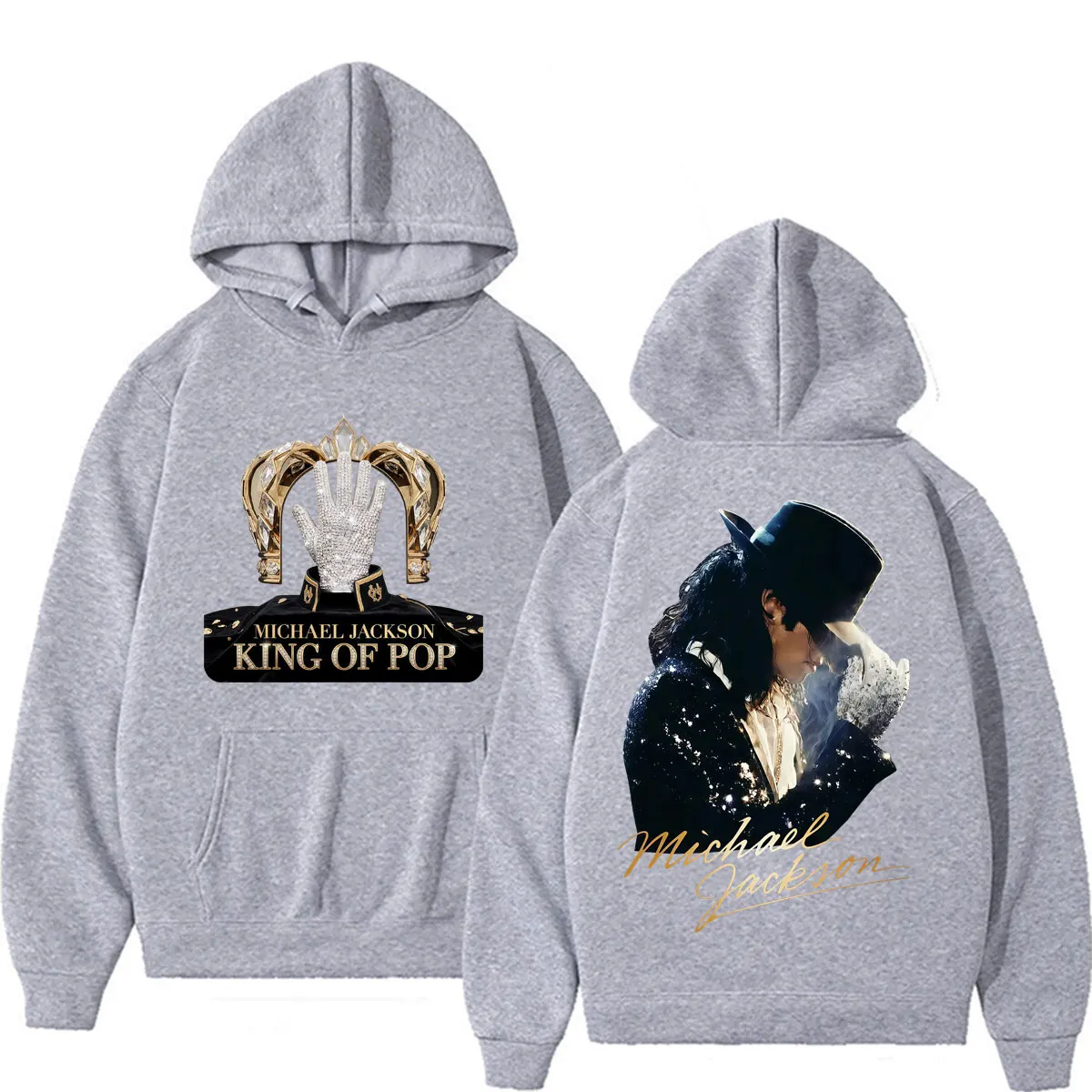 King of Pop Michael Jackson Album Cover Hoodie Men's Clothes Harajuku Fashion Hip Hop Sweatshirt Casual Fleece Oversized Hoodies