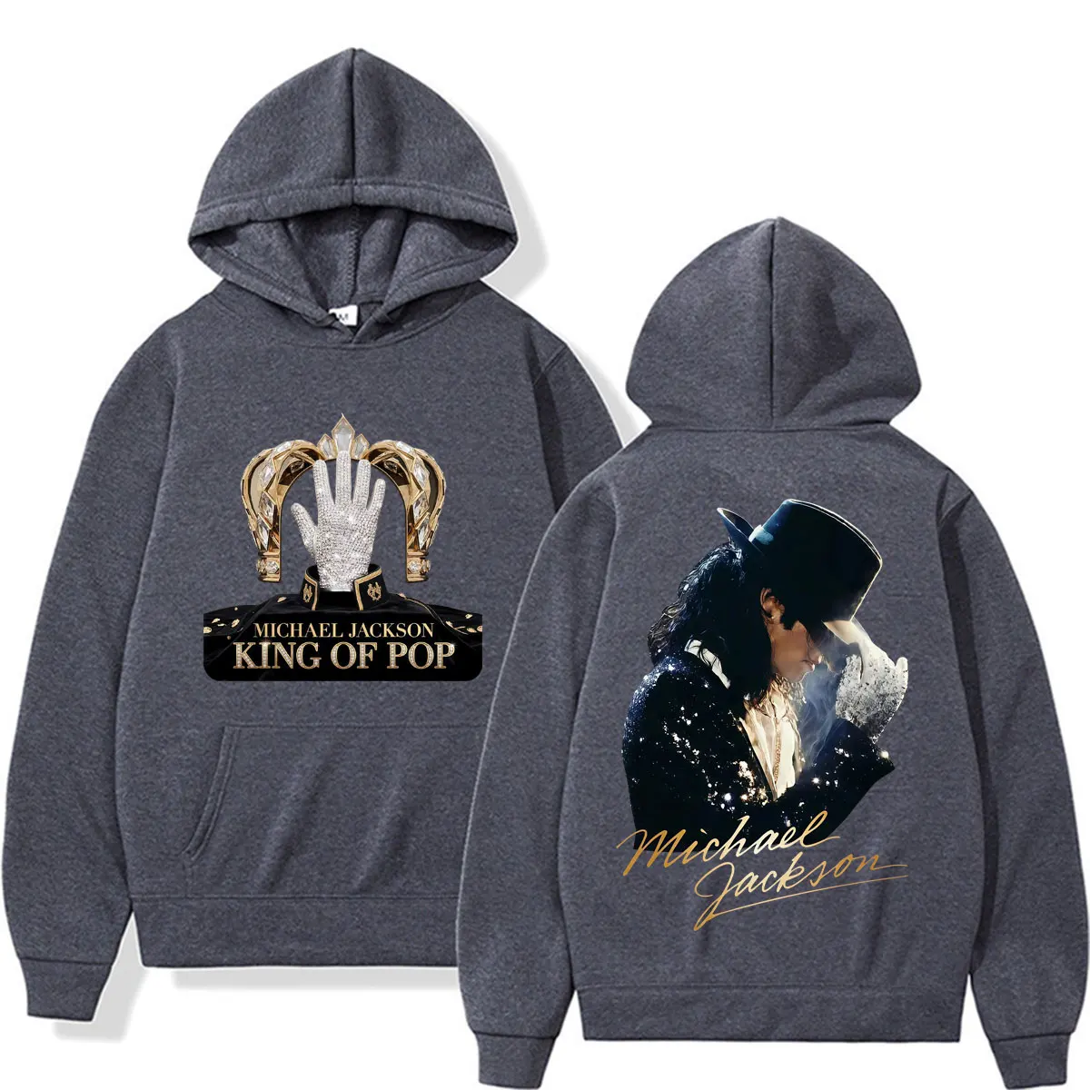 King of Pop Michael Jackson Album Cover Hoodie Men's Clothes Harajuku Fashion Hip Hop Sweatshirt Casual Fleece Oversized Hoodies