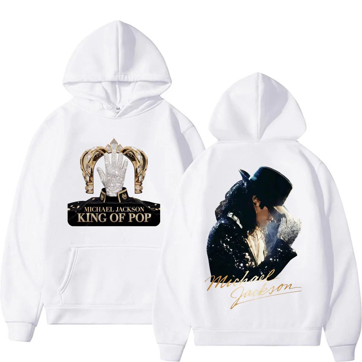 King of Pop Michael Jackson Album Cover Hoodie Men's Clothes Harajuku Fashion Hip Hop Sweatshirt Casual Fleece Oversized Hoodies