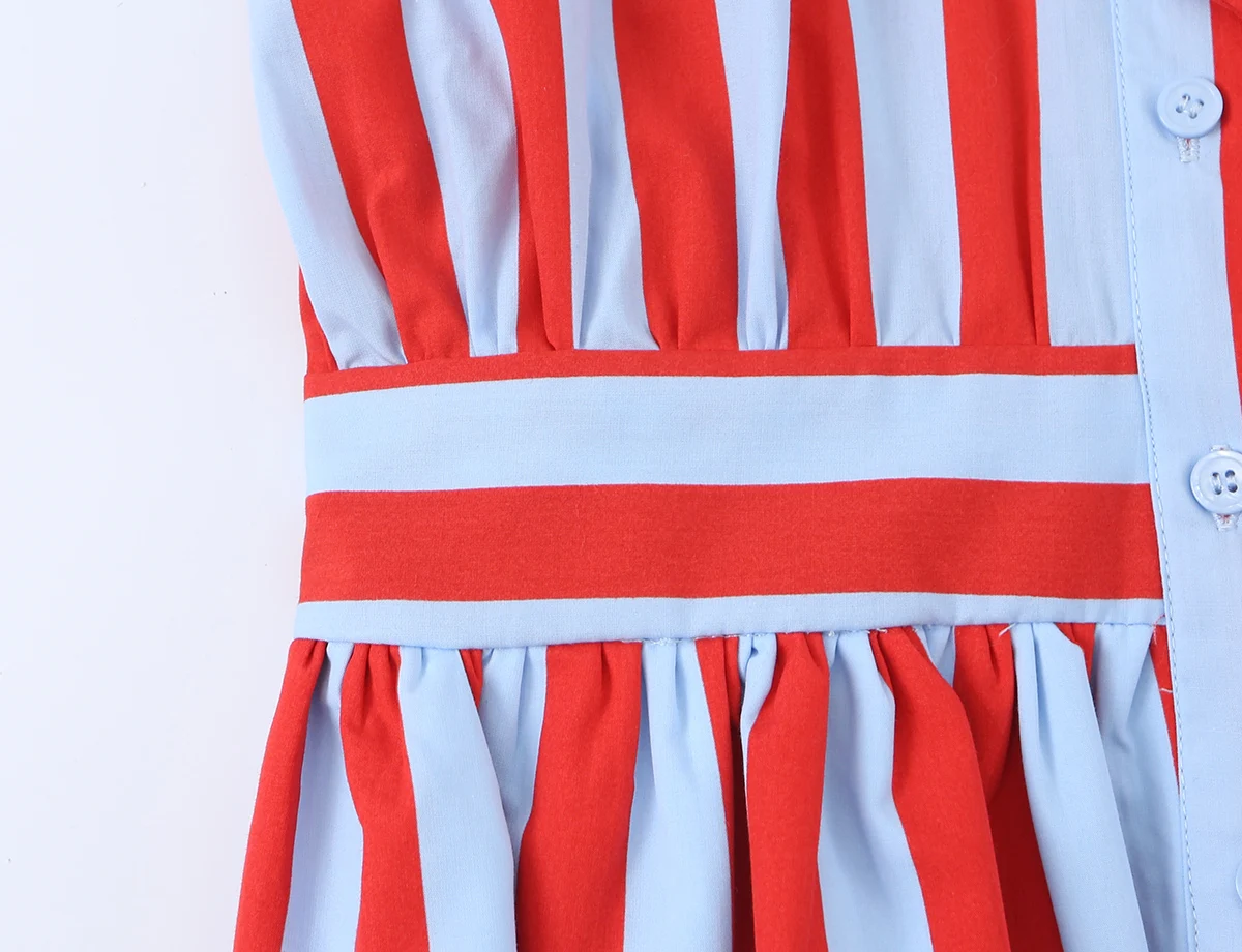 KONDALA Women Contrasting Bow Shirt Vest Summer Trendy Leisure Holiday Sleeveless Shirt New 2026 Female Elegant Chic Striped Top