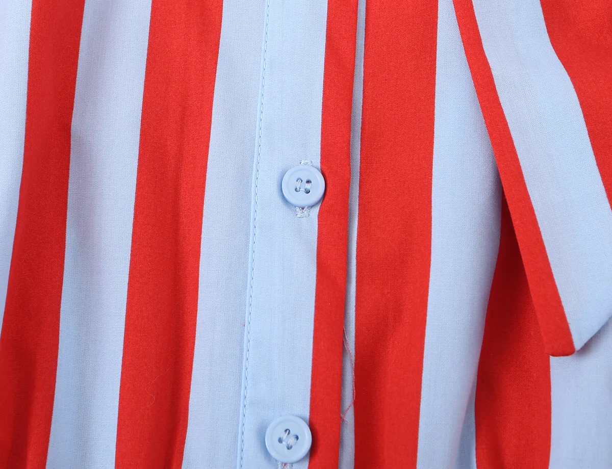 KONDALA Women Contrasting Bow Shirt Vest Summer Trendy Leisure Holiday Sleeveless Shirt New 2026 Female Elegant Chic Striped Top