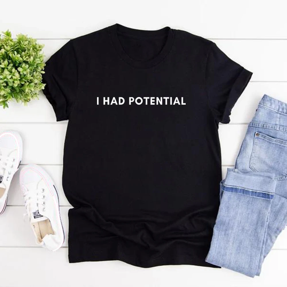 Dr Grace's I Had Potential Shirt Project Hail Mary Tshirt Jazz Hands Tee Unisex Short Sleeve Graphic Tees Tv Show Inspired Tops