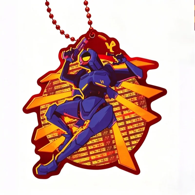 ULTRAK1LL Gabriel & V1 Acrylic Charms - Double Sided Keychain with Bead Chain, Game Merch for Fans