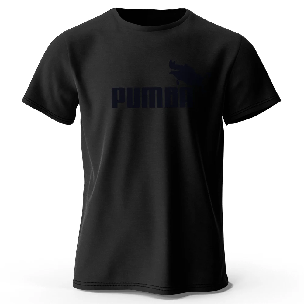 Joke The Pumba Printed Men's T-Shirt Cotton Oversized Funny Graphic Tees for Men Summer Tops