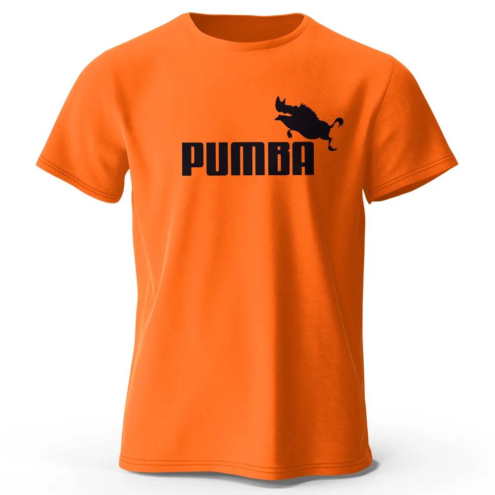 Joke The Pumba Printed Men's T-Shirt Cotton Oversized Funny Graphic Tees for Men Summer Tops