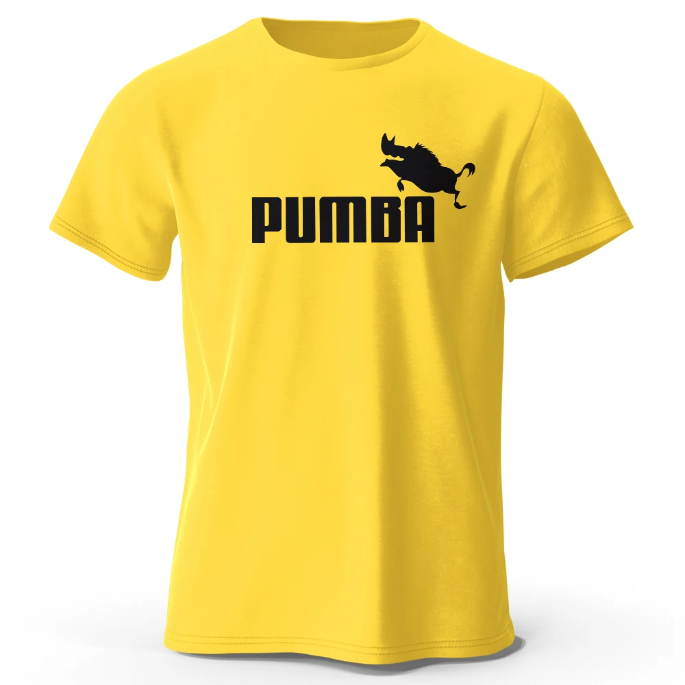 Joke The Pumba Printed Men's T-Shirt Cotton Oversized Funny Graphic Tees for Men Summer Tops